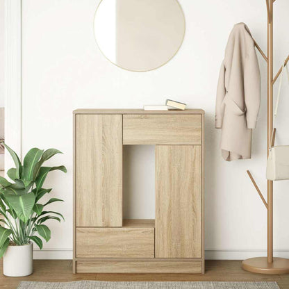 vidaXL Sideboard with Drawers and Doors Sonoma Oak 73x31x90 cm