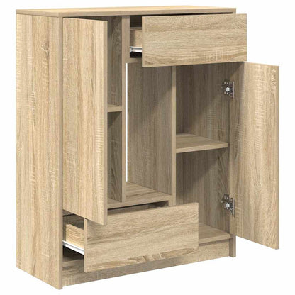 vidaXL Sideboard with Drawers and Doors Sonoma Oak 73x31x90 cm