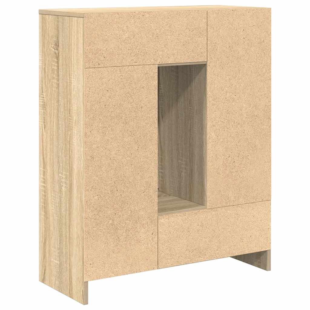 vidaXL Sideboard with Drawers and Doors Sonoma Oak 73x31x90 cm