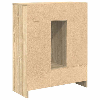 vidaXL Sideboard with Drawers and Doors Sonoma Oak 73x31x90 cm