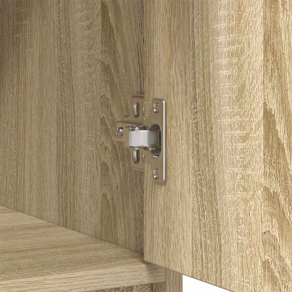 vidaXL Sideboard with Drawers and Doors Sonoma Oak 73x31x90 cm