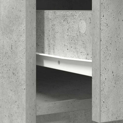 vidaXL Sideboard with Drawers and Doors Concrete Grey 73x31x90 cm