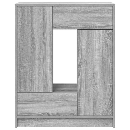 vidaXL Sideboard with Drawers and Doors Grey Sonoma 73x31x90 cm