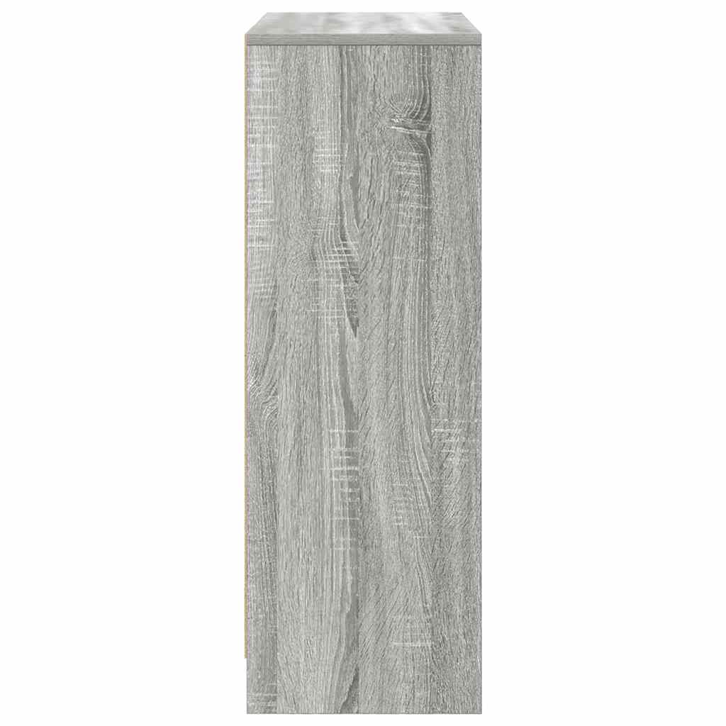 vidaXL Sideboard with Drawers and Doors Grey Sonoma 73x31x90 cm