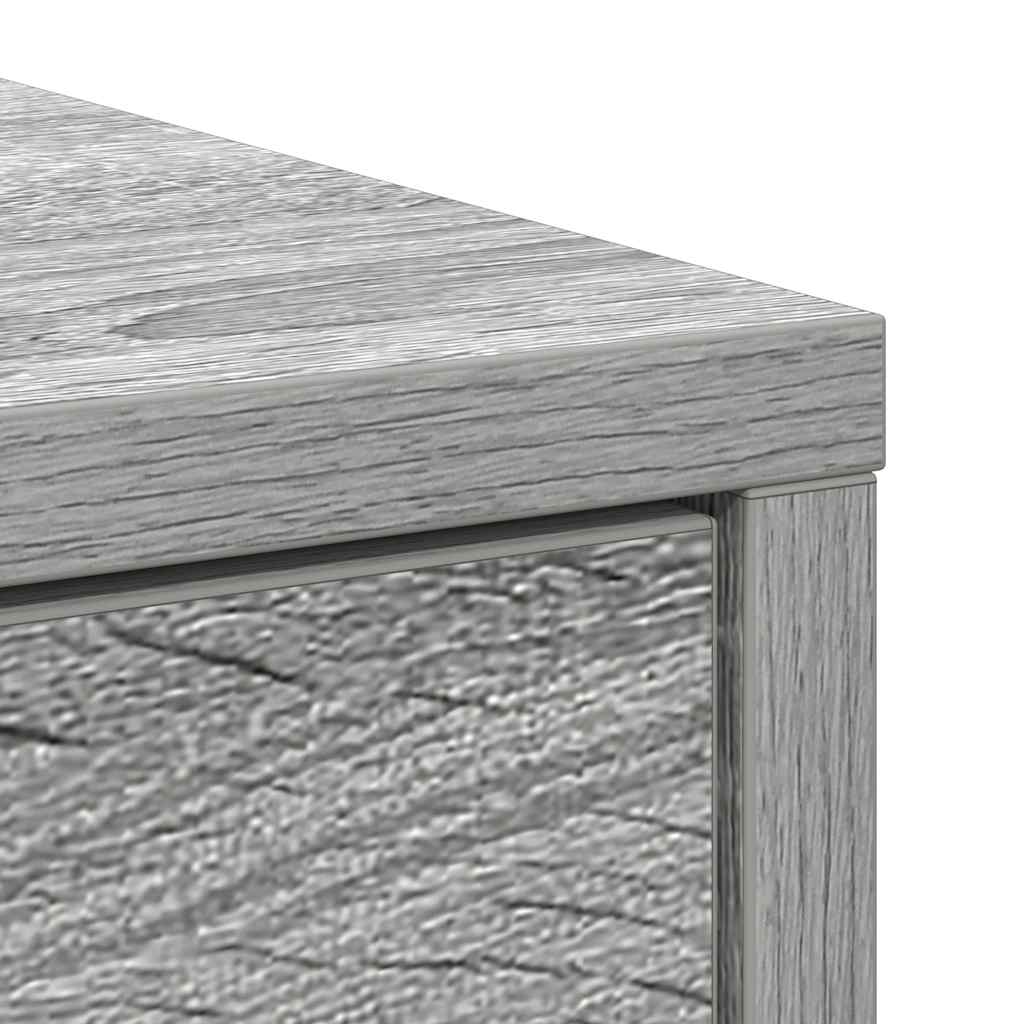vidaXL Sideboard with Drawers and Doors Grey Sonoma 73x31x90 cm