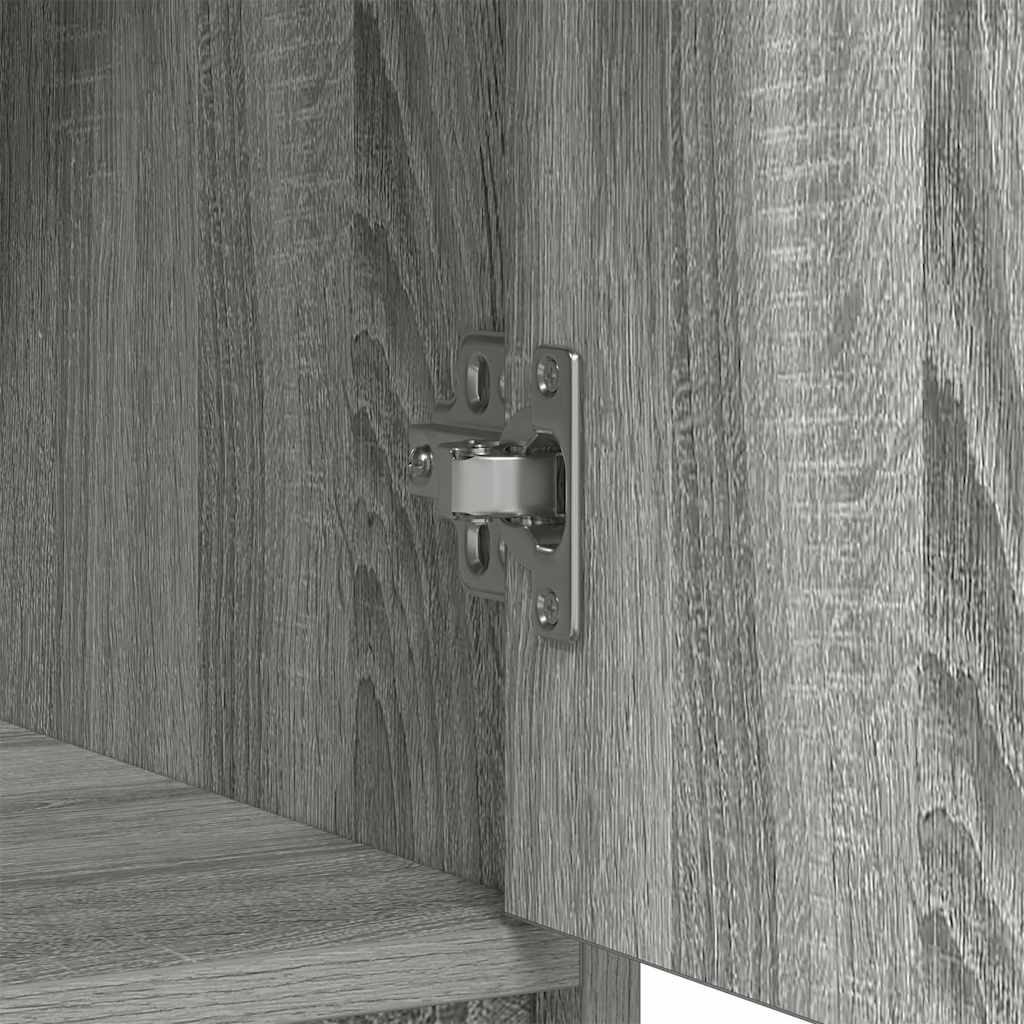 vidaXL Sideboard with Drawers and Doors Grey Sonoma 73x31x90 cm