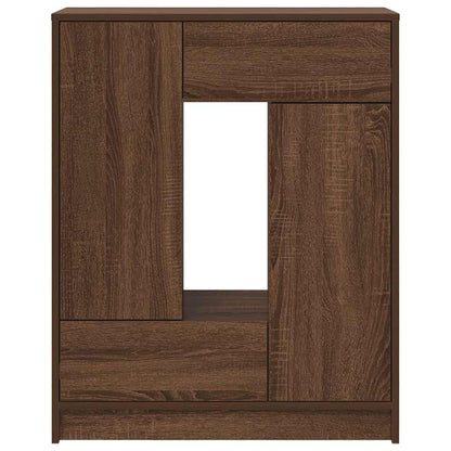 vidaXL Sideboard with Drawers and Doors Brown Oak 73x31x90 cm
