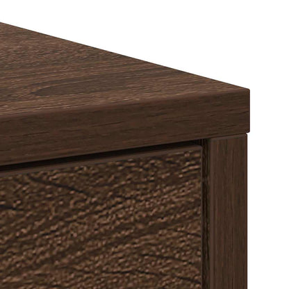 vidaXL Sideboard with Drawers and Doors Brown Oak 73x31x90 cm