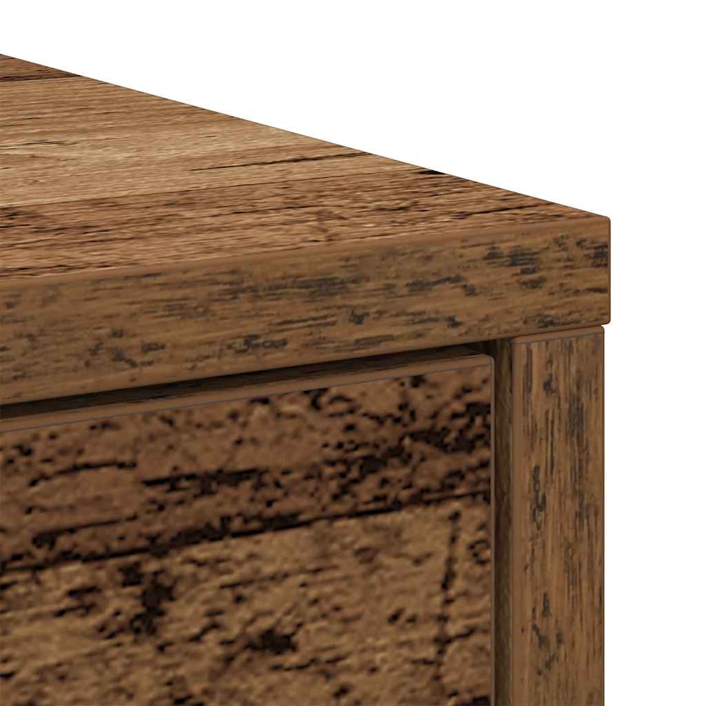 vidaXL Sideboard with Drawers and Doors Old Wood 73x31x90 cm