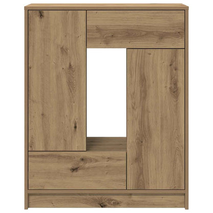 vidaXL Sideboard with Drawers and Doors Artisan Oak 73x31x90 cm