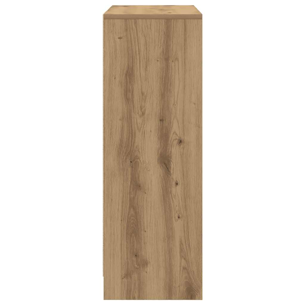 vidaXL Sideboard with Drawers and Doors Artisan Oak 73x31x90 cm