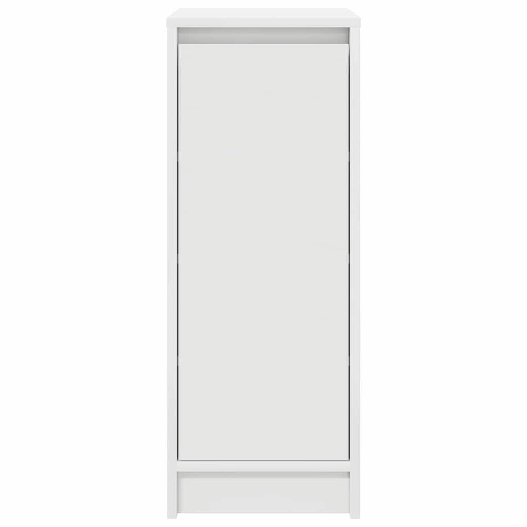 vidaXL Shoe Cabinet White 29.5x34x76 cm Engineered Wood
