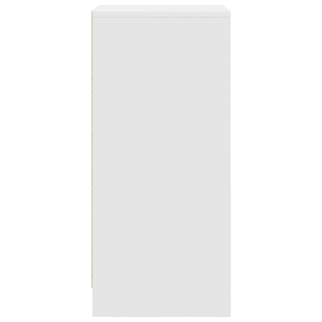 vidaXL Shoe Cabinet White 29.5x34x76 cm Engineered Wood