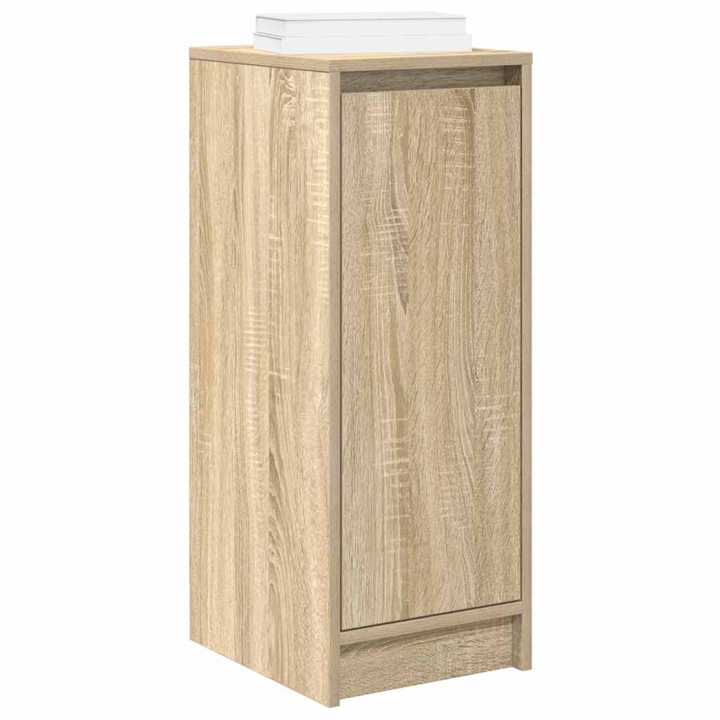 vidaXL Shoe Cabinet Sonoma Oak 29.5x34x76 cm Engineered Wood