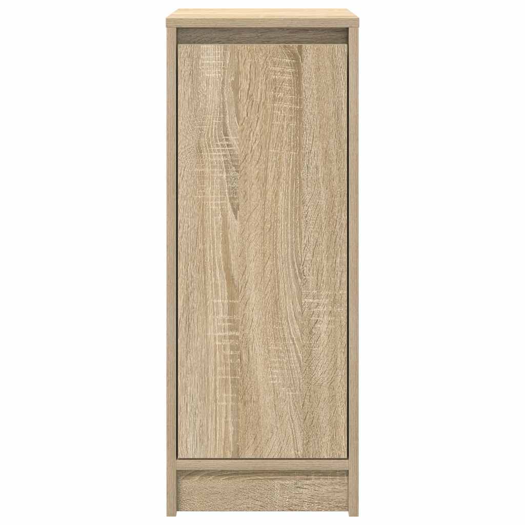 vidaXL Shoe Cabinet Sonoma Oak 29.5x34x76 cm Engineered Wood