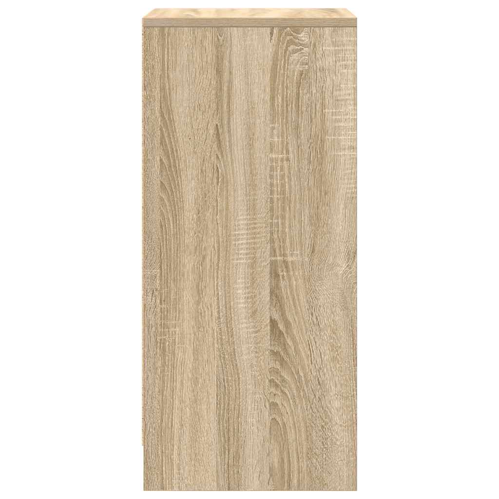 vidaXL Shoe Cabinet Sonoma Oak 29.5x34x76 cm Engineered Wood