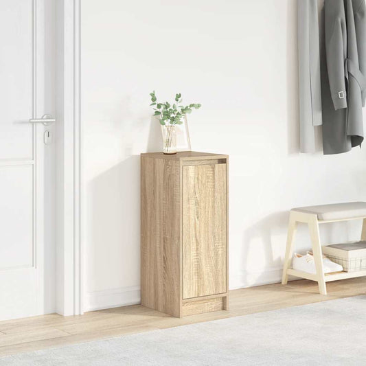 vidaXL Shoe Cabinet Sonoma Oak 29.5x34x76 cm Engineered Wood