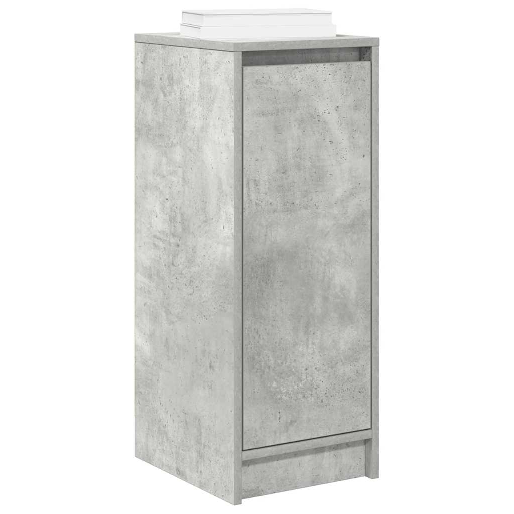 vidaXL Shoe Cabinet Concrete Grey 29.5x34x76 cm Engineered Wood