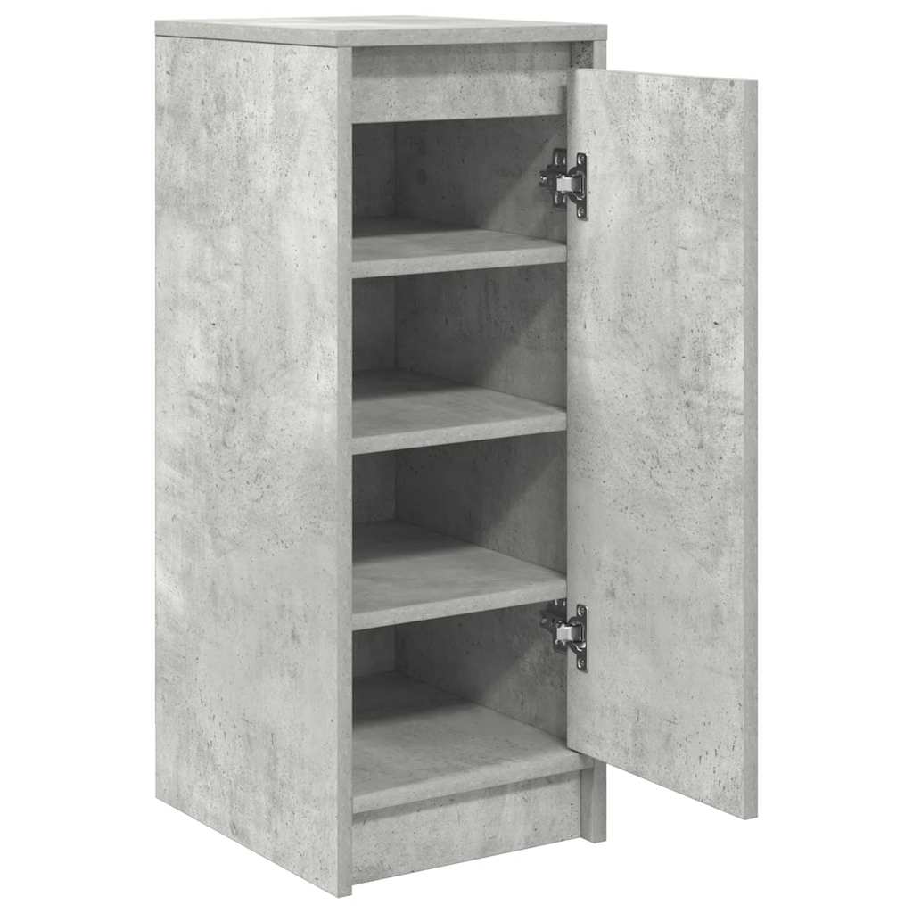 vidaXL Shoe Cabinet Concrete Grey 29.5x34x76 cm Engineered Wood
