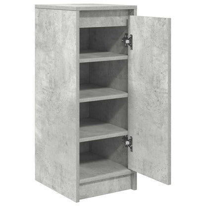 vidaXL Shoe Cabinet Concrete Grey 29.5x34x76 cm Engineered Wood
