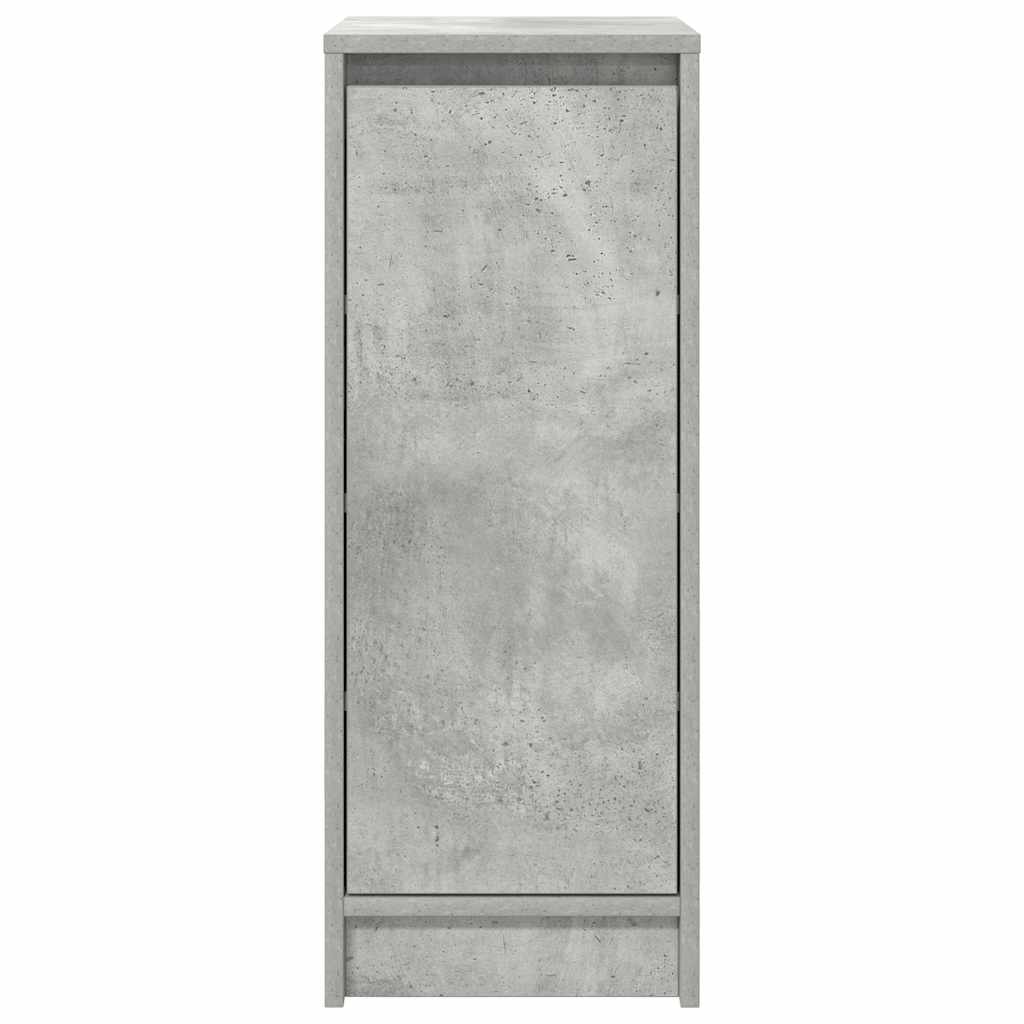 vidaXL Shoe Cabinet Concrete Grey 29.5x34x76 cm Engineered Wood