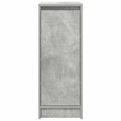 vidaXL Shoe Cabinet Concrete Grey 29.5x34x76 cm Engineered Wood