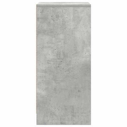 vidaXL Shoe Cabinet Concrete Grey 29.5x34x76 cm Engineered Wood