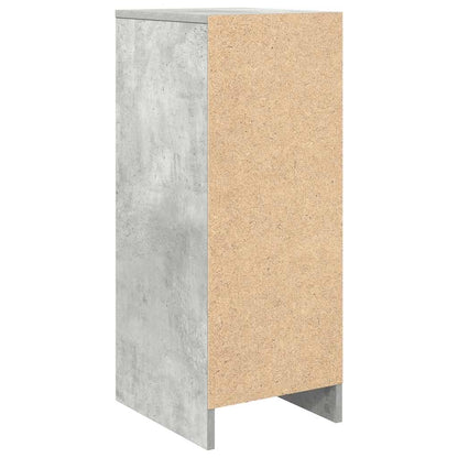 vidaXL Shoe Cabinet Concrete Grey 29.5x34x76 cm Engineered Wood