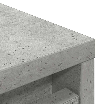 vidaXL Shoe Cabinet Concrete Grey 29.5x34x76 cm Engineered Wood