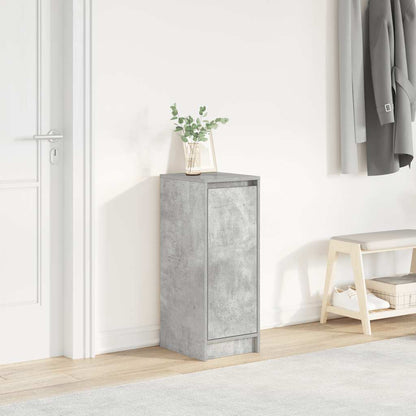 vidaXL Shoe Cabinet Concrete Grey 29.5x34x76 cm Engineered Wood
