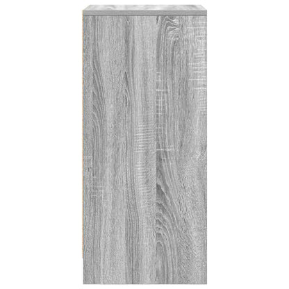vidaXL Shoe Cabinet Grey Sonoma 29.5x34x76 cm Engineered Wood