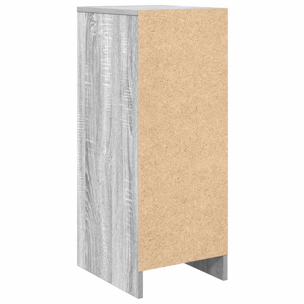 vidaXL Shoe Cabinet Grey Sonoma 29.5x34x76 cm Engineered Wood