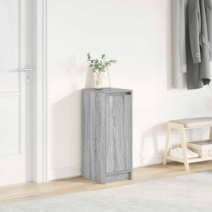 vidaXL Shoe Cabinet Grey Sonoma 29.5x34x76 cm Engineered Wood