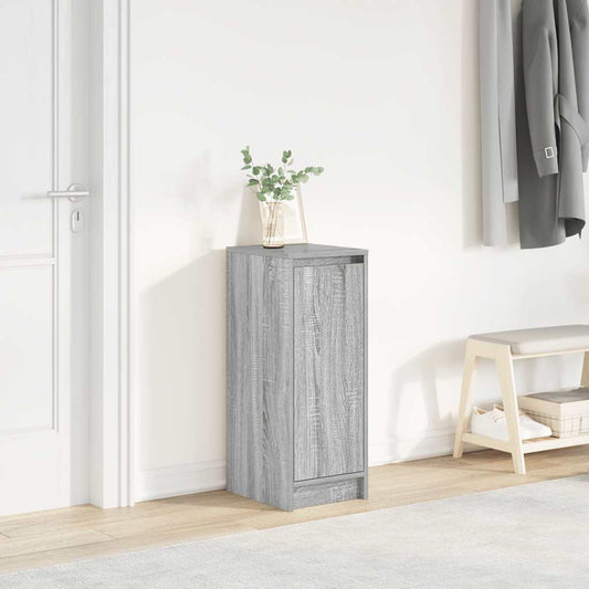 vidaXL Shoe Cabinet Grey Sonoma 29.5x34x76 cm Engineered Wood