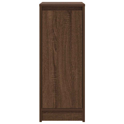 vidaXL Shoe Cabinet Brown Oak 29.5x34x76 cm Engineered Wood