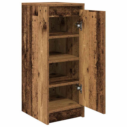 vidaXL Shoe Cabinet Old Wood 29.5x34x76 cm Engineered Wood