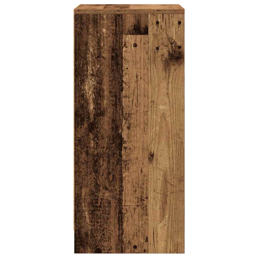 vidaXL Shoe Cabinet Old Wood 29.5x34x76 cm Engineered Wood