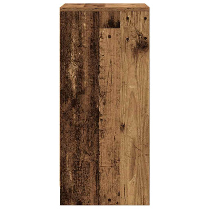 vidaXL Shoe Cabinet Old Wood 29.5x34x76 cm Engineered Wood