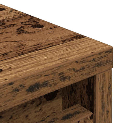 vidaXL Shoe Cabinet Old Wood 29.5x34x76 cm Engineered Wood
