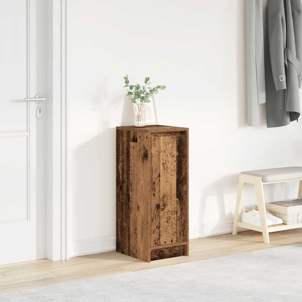vidaXL Shoe Cabinet Old Wood 29.5x34x76 cm Engineered Wood