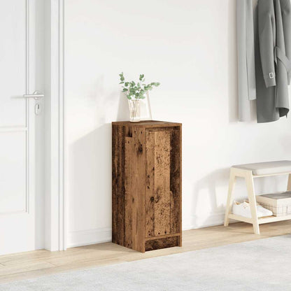 vidaXL Shoe Cabinet Old Wood 29.5x34x76 cm Engineered Wood