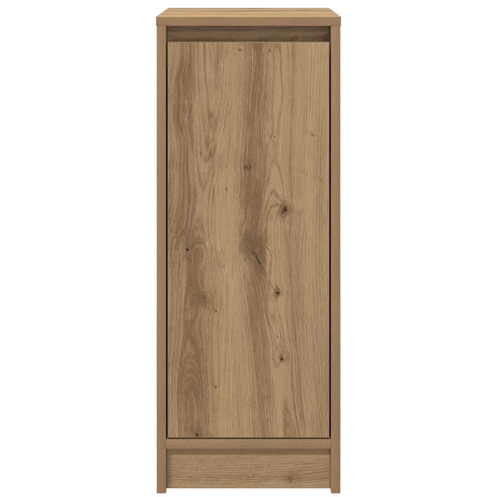 vidaXL Shoe Cabinet Artisan Oak 29.5x34x76 cm Engineered Wood