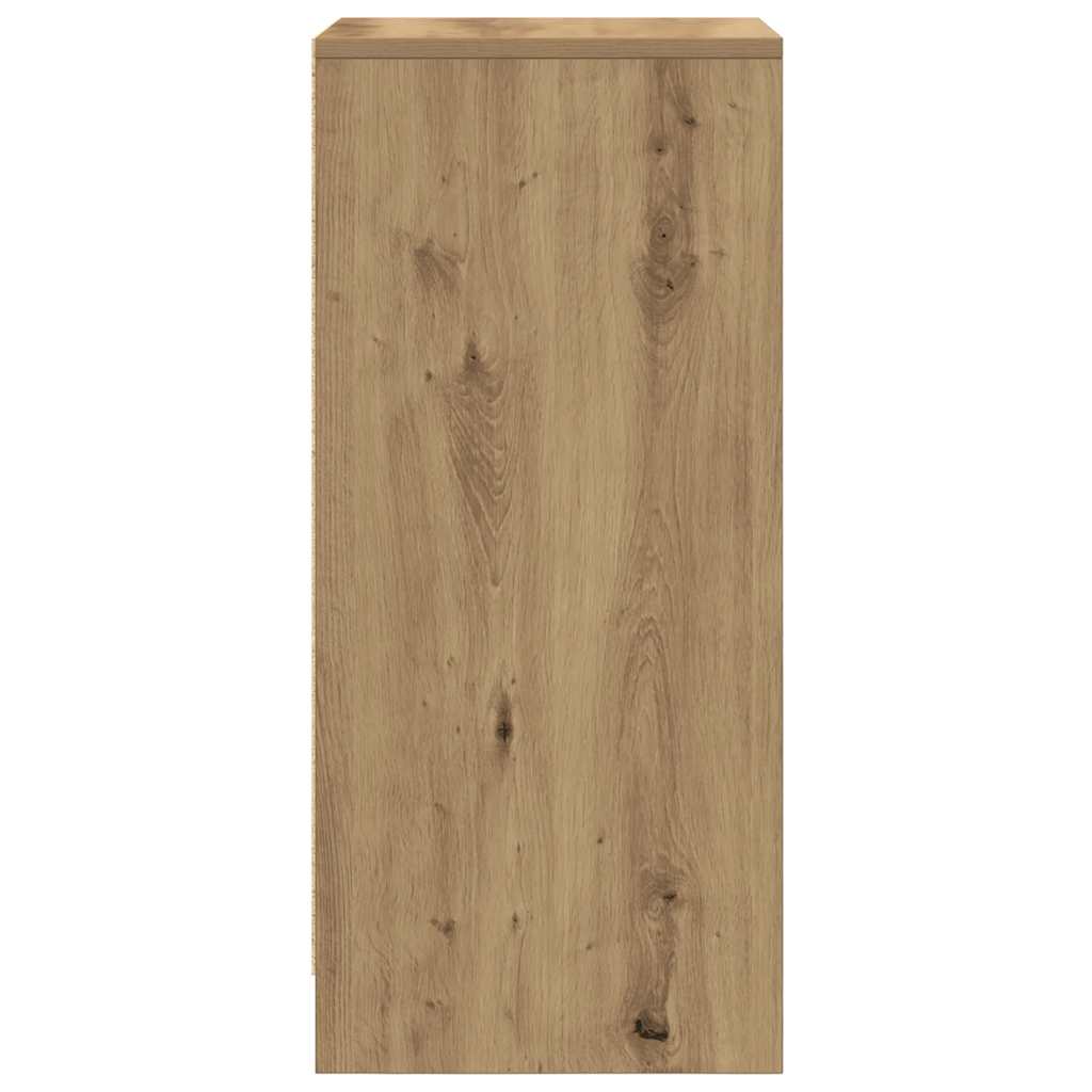 vidaXL Shoe Cabinet Artisan Oak 29.5x34x76 cm Engineered Wood