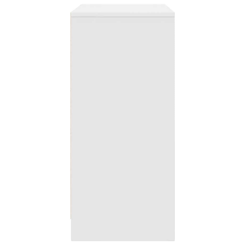 vidaXL Shoe Cabinet White 57x34x76 cm Engineered Wood