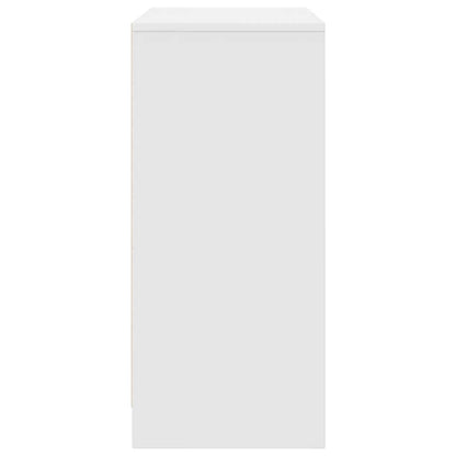 vidaXL Shoe Cabinet White 57x34x76 cm Engineered Wood