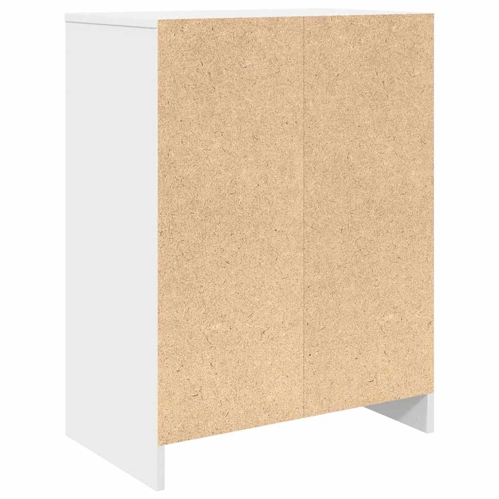 vidaXL Shoe Cabinet White 57x34x76 cm Engineered Wood