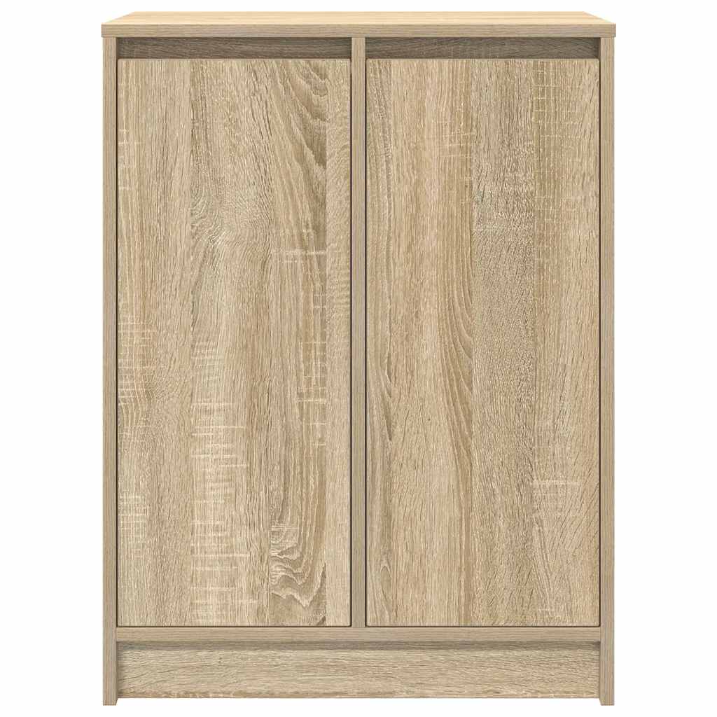 vidaXL Shoe Cabinet Sonoma Oak 57x34x76 cm Engineered Wood