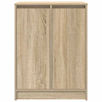 vidaXL Shoe Cabinet Sonoma Oak 57x34x76 cm Engineered Wood