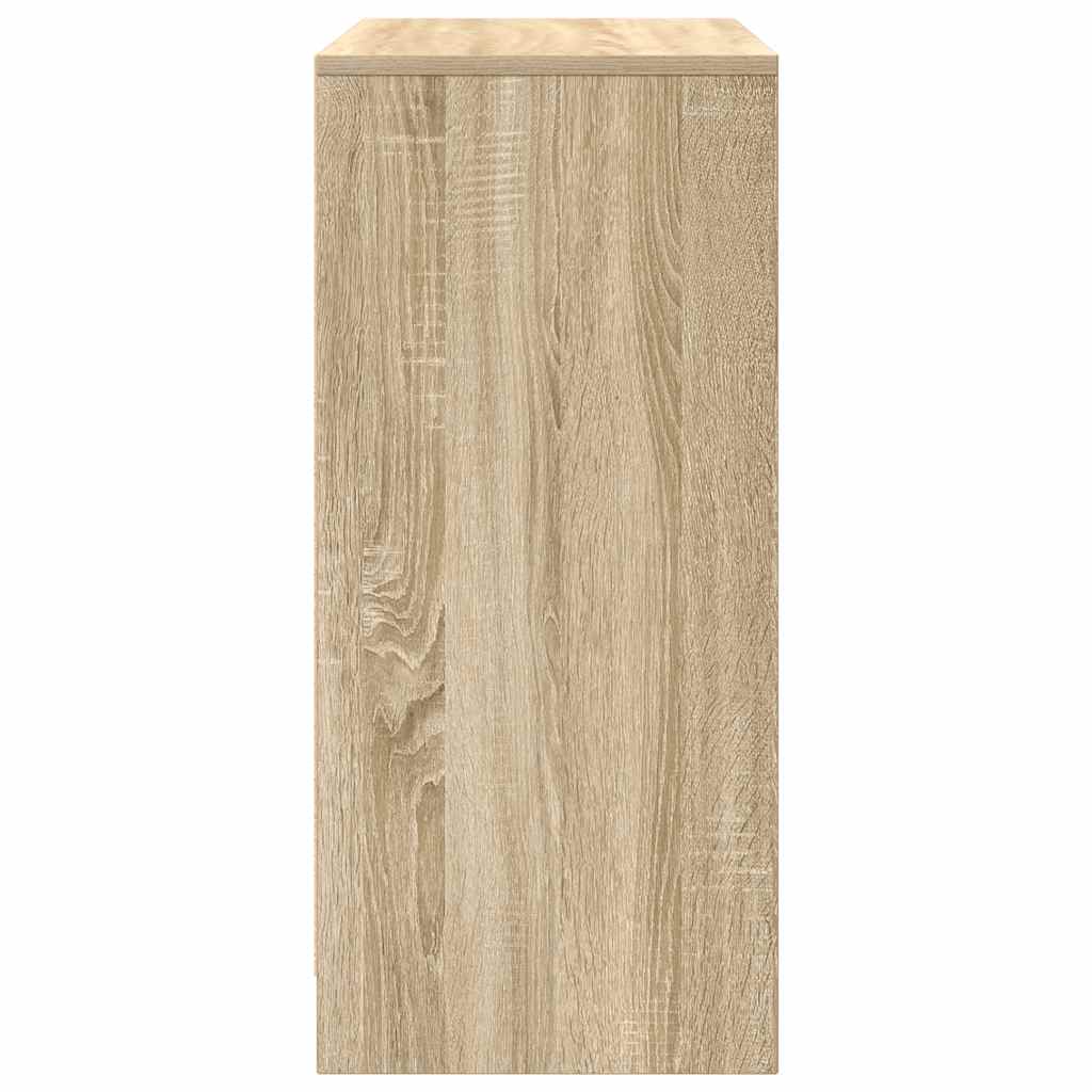 vidaXL Shoe Cabinet Sonoma Oak 57x34x76 cm Engineered Wood