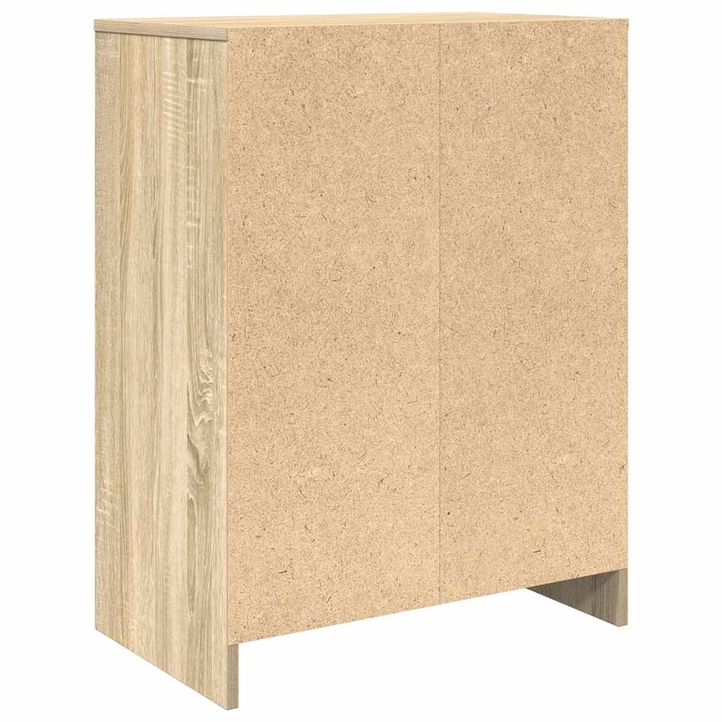 vidaXL Shoe Cabinet Sonoma Oak 57x34x76 cm Engineered Wood